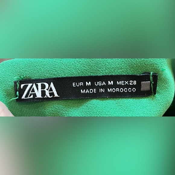 Zara Green Cross Strap Sheath Dress size medium - Picture 7 of 8